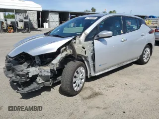 2019 Nissan LEAF SV with VIN 1N4AZ1CP4KC301595, listed as a Copart auction lot 57105005 with 70,589 mi miles and Salvage title. Bid and sale history available at DreamBid. Image 1.