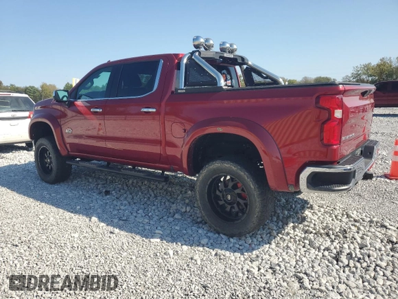 2020 Chevrolet Silverado 1500 LTZ with VIN 1GCUYGEL6LZ104384, listed as a Copart auction lot 74450304 with 76,305 mi miles and Salvage Title. Bid and sale history available at DreamBid. Image 2.