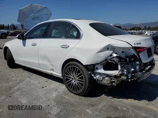 2024 Mercedes-Benz C 300 with VIN W1KAF4GB4RR236568, listed as a Copart auction lot 57689045 with 4,008 mi miles and Salvage title. Bid and sale history available at DreamBid. Image 2.