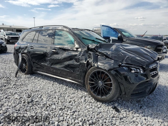 2022 Mercedes-Benz GLS 450 with VIN 4JGFF5KE9NA692495, listed as a Copart auction lot 81029284 with Not Provided miles and Salvage Title. Bid and sale history available at DreamBid. Image 4.