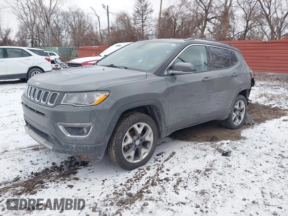 2020 Jeep Compass Limited with VIN 3C4NJDCBXLT104350, listed as a IAAI auction lot 41251659 with 151,379 mi miles. Bid and sale history available at carsss.com. Image 18.