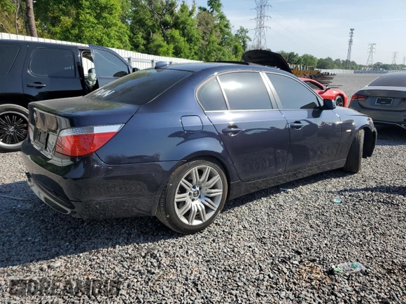 2007 BMW 5 Series 550i with VIN WBANB53587CP08507, listed as a Copart auction lot 51132315 with 119,841 mi miles and Salvage Title. Bid and sale history available at DreamBid. Image 3.