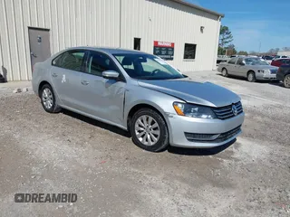 2015 Volkswagen Passat 1.8T Limited Edition with VIN 1VWAT7A34FC042401, listed as a IAAI auction lot 41828235 with 107,183 mi miles. Bid and sale history available at carsss.com. Image 1.