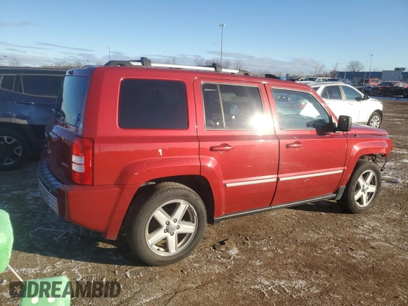 2010 Jeep Patriot Limited with VIN 1J4NF4GB6AD555607, listed as a Copart auction lot 82684464 with 83,915 mi miles and Salvage Title. Bid and sale history available at DreamBid. Image 3.