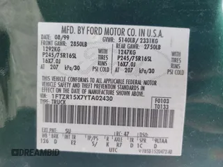 2000 Ford Ranger XLT with VIN 1FTZR15X7YTA02430, listed as a Copart auction lot 59917055 with 152,672 mi miles and Non repairable. Bid and sale history available at DreamBid. Image 12.
