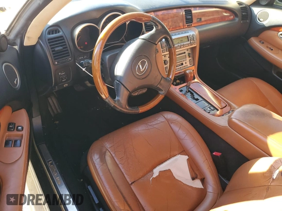2004 Lexus SC 430 z VIN JTHFN48Y440053107, wystawiony jako Copart lot #46155525 z przebiegiem 223 220 mil mil oraz Czysty tytuł • Clean title. Historia ofert i sprzedaży dostępna na DreamBid. Obrazek 8.