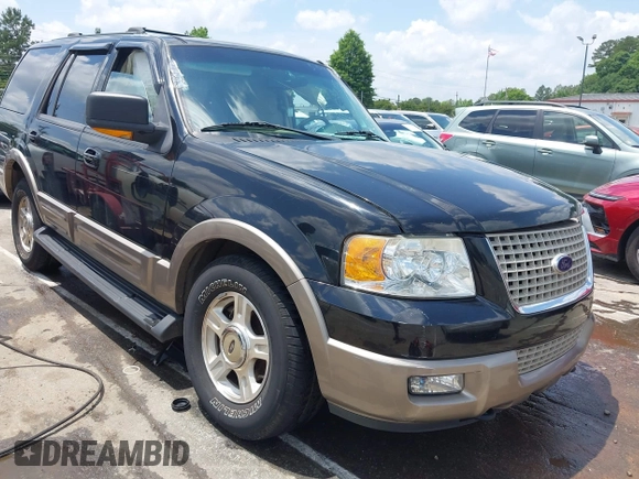2003 Ford Expedition Eddie Bauer z VIN 1FMFU18L33LA11219, wystawiony jako IAAI lot #42279781 z przebiegiem Nie podano mil oraz . Historia ofert i sprzedaży dostępna na DreamBid. Obrazek 1.