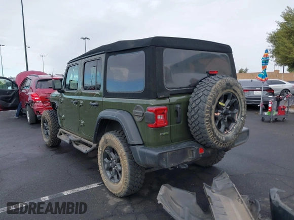 2023 Jeep Wrangler Unlimited Willys Sport with VIN 1C4HJXDM0PW515898, listed as a IAAI auction lot 41419267 with 10,964 mi miles and . Bid and sale history available at DreamBid. Image 15.