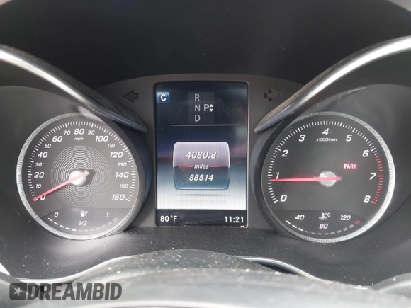 2017 Mercedes-Benz C 300 with VIN 55SWF4JB0HU202316, listed as a IAAI auction lot 42139505 with 88,514 mi miles and . Bid and sale history available at DreamBid. Image 7.