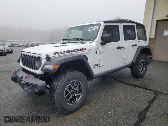 2025 Jeep Wrangler Rubicon with VIN 1C4PJXFN0SW546739, listed as a Copart auction lot 51776505 with 830 mi miles and Clean title. Bid and sale history available at DreamBid. Image 1.