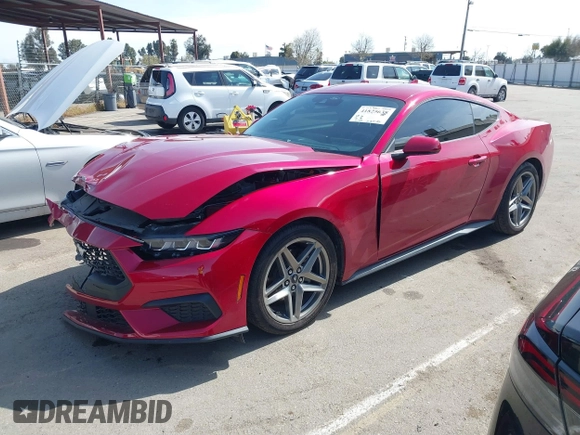 2024 Ford Mustang EcoBoost z VIN 1FA6P8TH2R5137890, wystawiony jako IAAI lot #41825638 z przebiegiem 6 144 mil mil oraz . Historia ofert i sprzedaży dostępna na DreamBid. Obrazek 2.