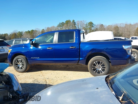 2024 Nissan Titan SV with VIN 1N6AA1EC7RN111913, listed as a IAAI auction lot 41365570 with 8,442 mi miles and . Bid and sale history available at DreamBid. Image 14.