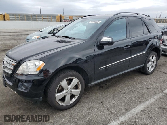 2009 Mercedes-Benz M 3.5L with VIN 4JGBB56E09A513593, listed as a Copart auction lot 49440025 with 83,710 mi miles and Clean Title. Bid and sale history available at carsss.com. Image 1.