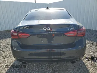 2021 Infiniti Q50 Red Sport 400 with VIN JN1FV7DP4MM850274, listed as a Copart auction lot 79817564 with Not Provided miles and Clean Title. Bid and sale history available at DreamBid. Image 6.