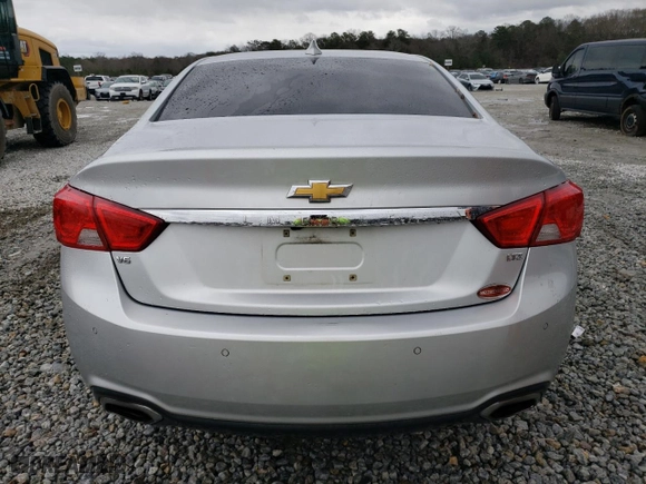 2015 Chevrolet Impala LTZ with VIN 2G1165S31F9228345, listed as a Copart auction lot 41655745 with 105,664 mi miles and Salvage Title. Bid and sale history available at carsss.com. Image 6.
