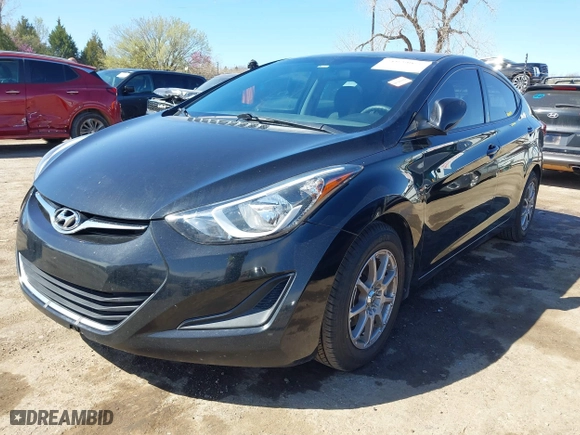 2016 Hyundai Elantra SE with VIN 5NPDH4AE6GH772687, listed as a IAAI auction lot 41870955 with 103,488 mi miles. Bid and sale history available at carsss.com. Image 17.