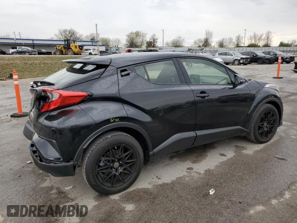 2019 Toyota C-HR XLE with VIN JTNKHMBX9K1054828, listed as a Copart auction lot 50745035 with 79,130 mi miles and Salvage Title. Bid and sale history available at carsss.com. Image 3.