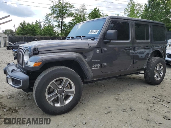 2021 Jeep Wrangler Unlimited Sahara с VIN 1C4HJXEN2MW645748, выставлен на аукционе Copart как лот 56001495 с пробегом 88 737 миль миль и Списание • Salvage title. История ставок и продаж доступна на DreamBid. Изображение 1.