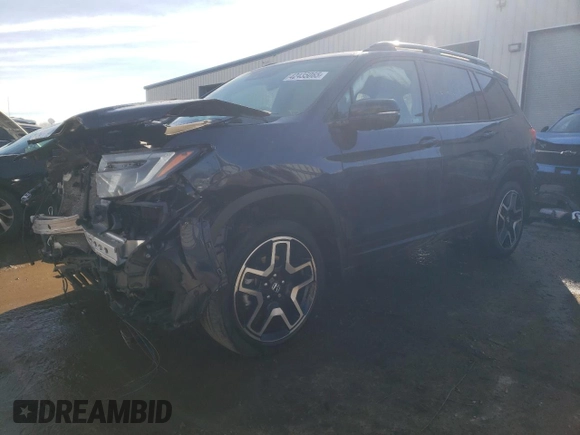 2023 Honda Passport Elite with VIN 5FNYF8H09PB038438, listed as a Copart auction lot 42435065 with 8,971 mi miles and Salvage Title. Bid and sale history available at carsss.com. Image 1.