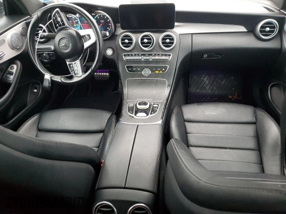 2021 Mercedes-Benz C 300 with VIN W1KWJ8EB7MG068900, listed as a Copart auction lot 83734424 with 42,440 mi miles and Salvage title. Bid and sale history available at DreamBid. Image 8.
