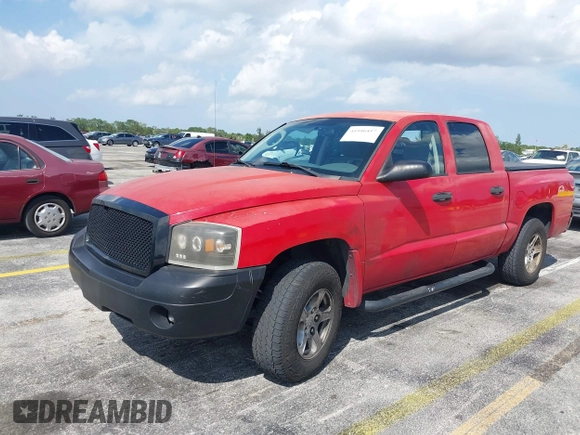 2006 Dodge Dakota SLT with VIN 1D7HE48K06S517772, listed as a IAAI auction lot 41946417 with 255,236 mi miles and . Bid and sale history available at carsss.com. Image 2.