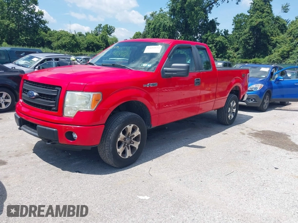 2014 Ford F-150 XL with VIN 1FTEX1EM4EFC24475, listed as a IAAI auction lot 42692573 with 166,214 mi miles and . Bid and sale history available at DreamBid. Image 2.