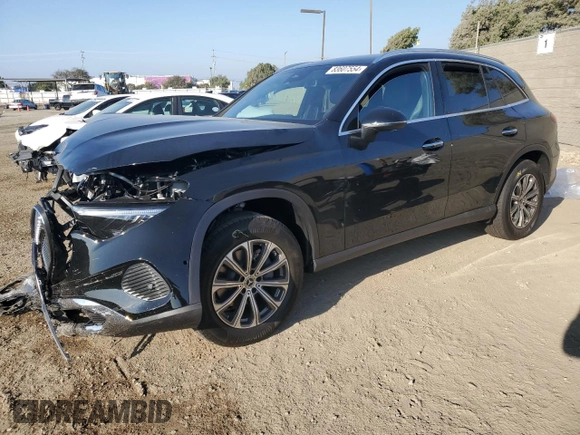 2025 Mercedes-Benz GLC with VIN W1NKM4HB0SF269280, listed as a Copart auction lot 83607554 with 0 mi miles and Salvage Title. Bid and sale history available at carsss.com. Image 1.