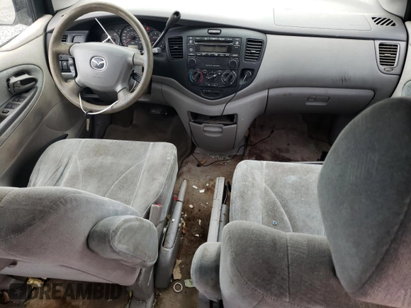 2002 Mazda MPV LX with VIN JM3LW28J320305099, listed as a Copart auction lot 83457404 with 135,020 mi miles and Salvage Title. Bid and sale history available at carsss.com. Image 8.