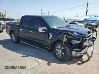 2022 Ford F-150 XL with VIN 1FTFW1ED5NFB54525, listed as a Copart auction lot 60115115 with 42,177 mi miles and Salvage title. Bid and sale history available at DreamBid. Image 4.
