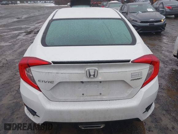 2020 Honda Civic Sedan Sport with VIN 19XFC2F83LE215734, listed as a IAAI auction lot 41553147 with 31,337 mi miles. Bid and sale history available at carsss.com. Image 16.