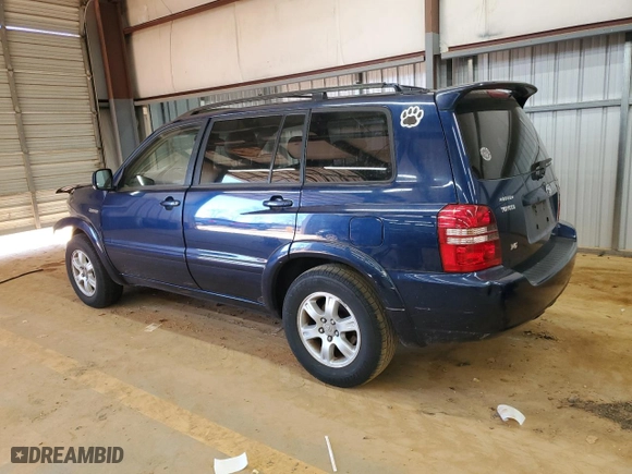 2002 Toyota Highlander with VIN JTEGF21A220032091, listed as a Copart auction lot 47563695 with 0 mi miles and Salvage Title. Bid and sale history available at carsss.com. Image 2.