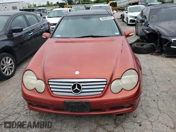 2002 Mercedes-Benz C 230/260/280/320 with VIN WDBRN47J72A327957, listed as a Copart auction lot 66282164 with 77,014 mi miles and Salvage Title. Bid and sale history available at DreamBid. Image 5.