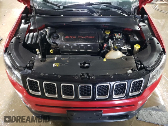 2018 Jeep Compass Latitude with VIN 3C4NJDBB8JT180048, listed as a Copart auction lot 45653135 with 147,279 mi miles and Salvage title. Bid and sale history available at DreamBid. Image 11.