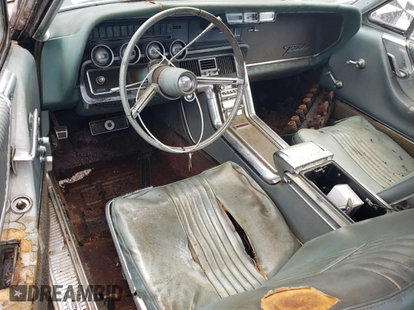 1965 Ford Thunderbird with VIN 5Y83Z115832, listed as a Copart auction lot 50210145 with 25,612 mi miles and Clean Title. Bid and sale history available at DreamBid. Image 8.
