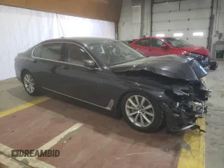 2017 BMW 7 Series 740i xDrive with VIN WBA7E4C59HGU99315, listed as a Copart auction lot 51578444 with 0 mi miles. Bid and sale history available at carsss.com. Image 4.
