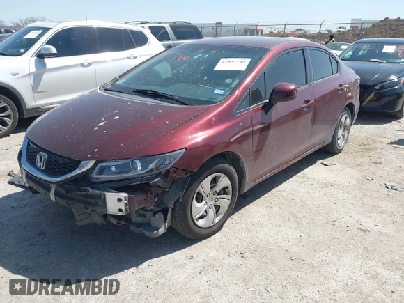 2013 Honda Civic LX with VIN 2HGFB2F52DH568420, listed as a IAAI auction lot 41857748 with 181,680 mi miles and . Bid and sale history available at DreamBid. Image 17.