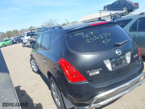 2004 Nissan Murano SE with VIN JN8AZ08W04W328304, listed as a IAAI auction lot 41808596 with 999,999 mi miles. Bid and sale history available at carsss.com. Image 3.