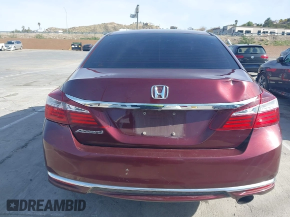 2017 Honda Accord Sedan LX with VIN 1HGCR2F38HA155306, listed as a IAAI auction lot 41861579 with 162,464 mi miles. Bid and sale history available at carsss.com. Image 16.