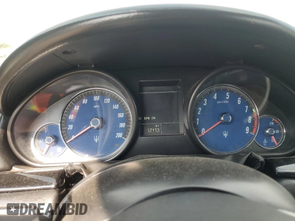 2015 Maserati GranTurismo Sport with VIN ZAM45VMA7F0129599, listed as a Copart auction lot 62089003 with 17,113 mi miles and . Bid and sale history available at DreamBid. Image 9.