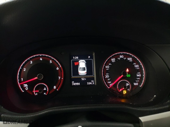 2020 Volkswagen Passat 2.0T SE with VIN 1VWSA7A37LC018406, listed as a Copart auction lot 46848565 with 74,994 mi miles and Salvage Title. Bid and sale history available at carsss.com. Image 9.