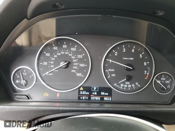 2013 BMW 3 Series 328i xDrive с VIN WBA3B5G53DNP40332, выставлен на аукционе Copart как лот 58344195 с пробегом 167 903 миль миль и Списание • Salvage title. История ставок и продаж доступна на DreamBid. Изображение 9.