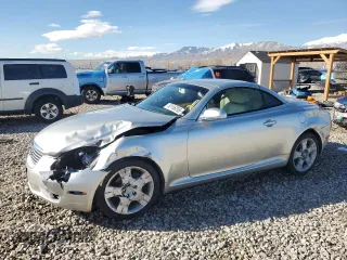 2004 Lexus SC with VIN JTHFN48Y540060258, listed as a Copart auction lot 50166295 with 187,505 mi miles and Salvage Title. Bid and sale history available at carsss.com. Image 1.