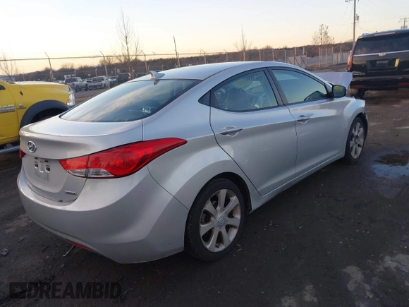 2013 Hyundai Elantra Limited with VIN 5NPDH4AE8DH240093, listed as a IAAI auction lot 41134057 with 131,567 mi miles and . Bid and sale history available at DreamBid. Image 4.