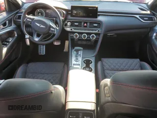 2023 Genesis G70 3.3T with VIN KMTG54TE4PU113825, listed as a Copart auction lot 83207564 with 10,123 mi miles and Salvage Title. Bid and sale history available at DreamBid. Image 8.
