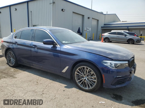 2020 BMW 5 Series 530e with VIN WBAJA9C01LCE55217, listed as a Copart auction lot 71109834 with Not Provided miles and Salvage Title. Bid and sale history available at DreamBid. Image 4.