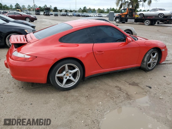 2007 Porsche 911 Carrera with VIN WP0AA29957S710363, listed as a Copart auction lot 73647294 with 0 mi miles and Salvage Title. Bid and sale history available at carsss.com. Image 3.
