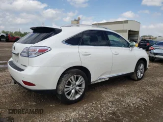 2010 Lexus RX 450h with VIN JTJBC1BA9A2022402, listed as a Copart auction lot 52674284 with 221,661 mi miles and Salvage Title. Bid and sale history available at DreamBid. Image 3.