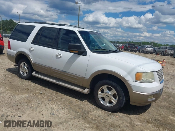 2004 Ford Expedition Eddie Bauer z VIN 1FMFU17L04LB34804, wystawiony jako IAAI lot #42184622 z przebiegiem 222 025 mil mil oraz . Historia ofert i sprzedaży dostępna na DreamBid. Obrazek 1.