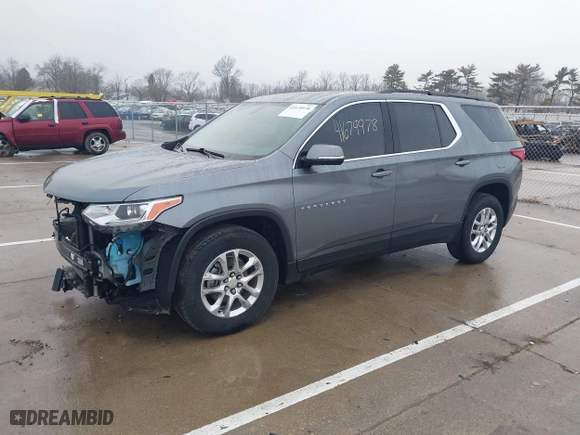 2020 Chevrolet Traverse LT Cloth with VIN 1GNEVGKW0LJ135468, listed as a IAAI auction lot 41679978 with 95,167 mi miles. Bid and sale history available at carsss.com. Image 2.