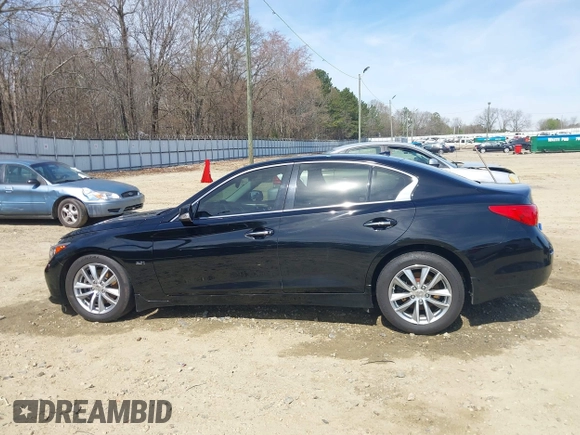 2016 Infiniti Q50 3.0t Premium with VIN JN1EV7AR4GM345731, listed as a IAAI auction lot 41836075 with 88,682 mi miles. Bid and sale history available at carsss.com. Image 14.
